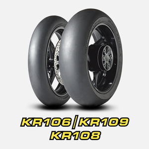 Dunlop 125/80-17 KR109 MS3 Racing Slick Front Tyre - Radial TL