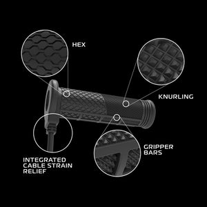 Oxford Pro Adventure HotGrips - Integrated Switch