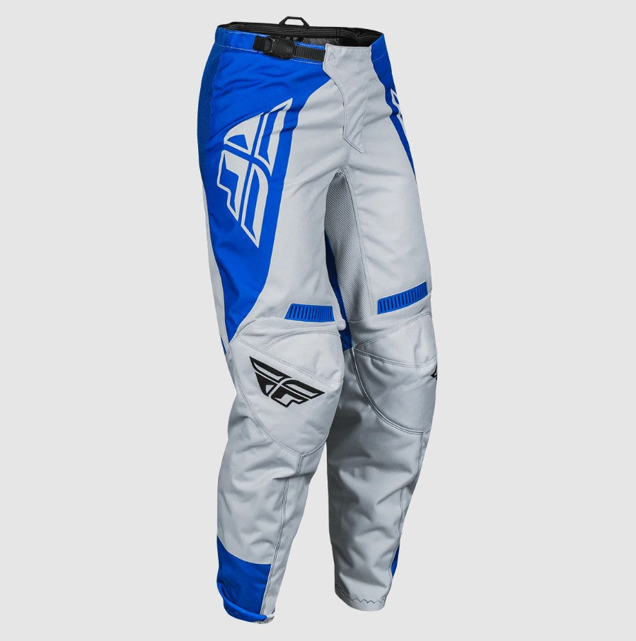 Fly 11/12 (38) Ladies F16 MX Pants - Arctic Grey / Blue