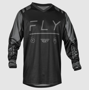 Fly Adult Small F16 MX Jersey - Black / Charcoal