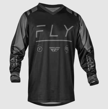 Fly Adult Small F16 MX Jersey - Black / Charcoal