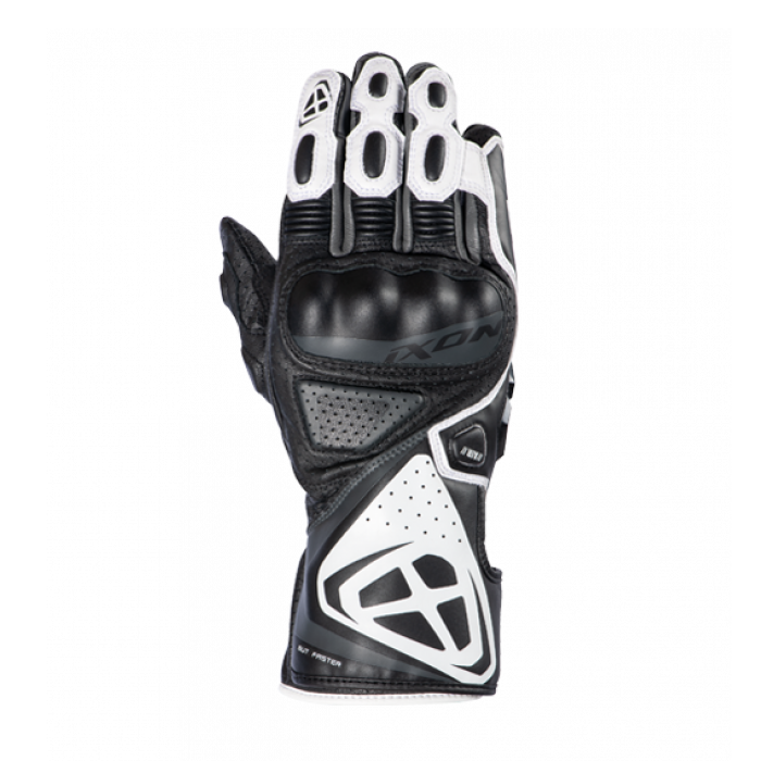 Ixon GP5 Air Motorcycle Gloves - Black / White