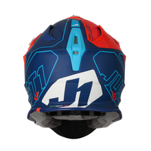 Load image into Gallery viewer, Just1 J18 Adult MIPS MX Helmet - Vertigo Matt Blue White Orange
