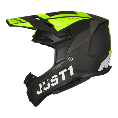 Just1 J22 Adult MX Helmet - Adrenaline Carbon Yellow