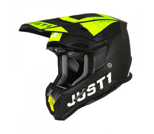 Just1 J22 Youth MX Helmet - Carbon Adrenaline Black/Yellow