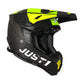 Just1 J22 Youth MX Helmet - Carbon Adrenaline Black/Yellow