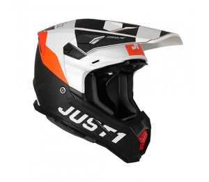 Just1 J22 Youth MX Helmet - Carbon Adrenaline Orange