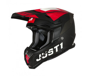 Just1 J22 Youth MX Helmet - Carbon Adrenaline Red