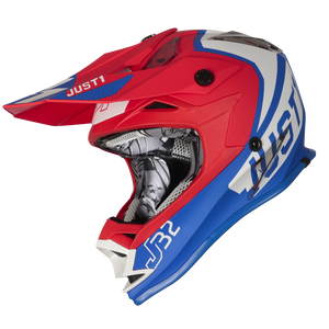 Just1 J32 Youth MX Helmet - Vertigo Blue/White/Red