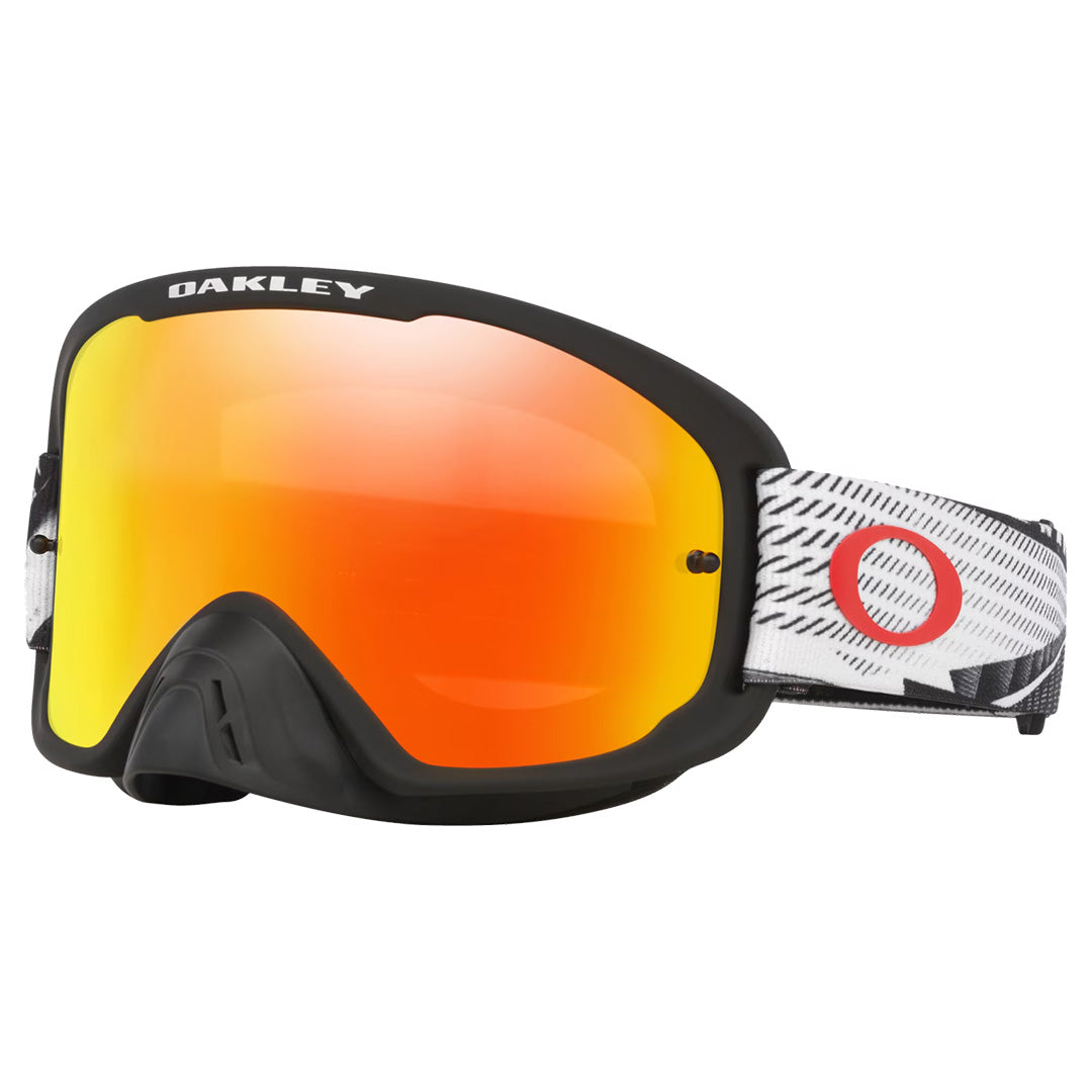 Oakley O-Frame 2.0 Pro Adult MX Goggles - Black Forge - Fire Iridium Lens