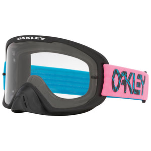 Oakley O-Frame 2.0 Pro Adult MX Goggles - 2-Stroke Blue/Pink - Clear Lens