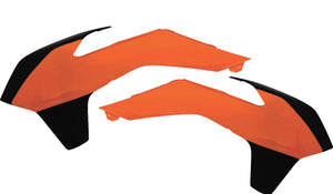 Acerbis Radiator Shrouds - KTM 13-16 - Orange/Black