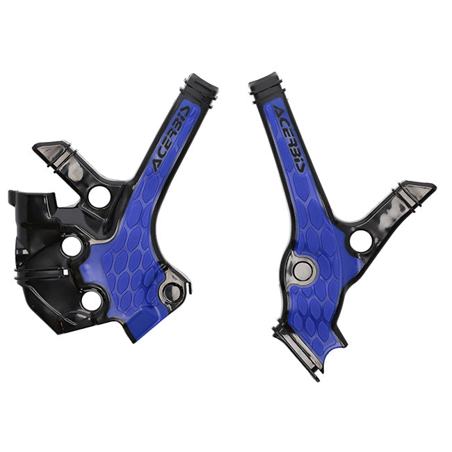 Acerbis X-Grip Frame Guards - Yamaha YZ85 22-26 - Black/Blue
