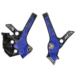 Acerbis X-Grip Frame Guards - Yamaha YZ85 22-26 - Black/Blue