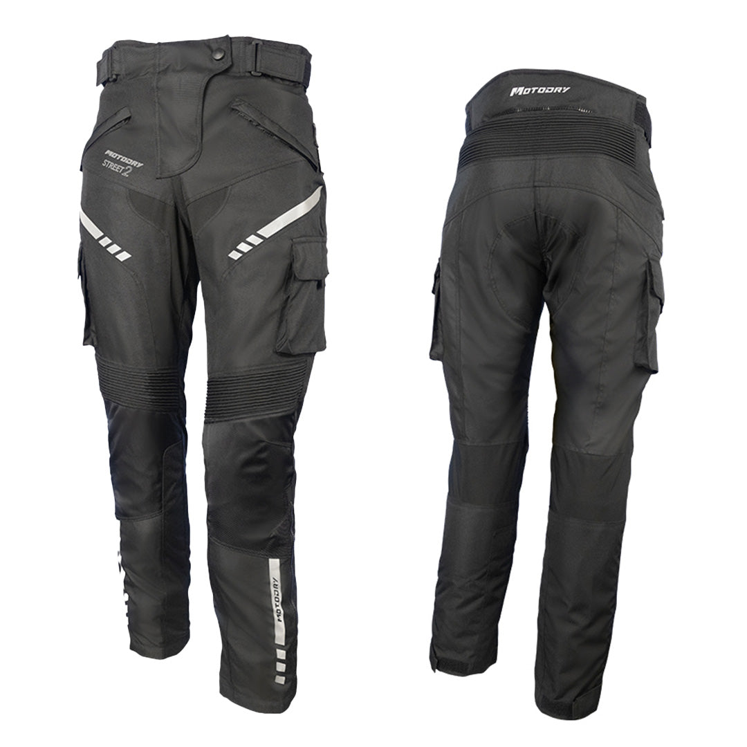 Motodry Street II Ladies Waterproof Pants - Black