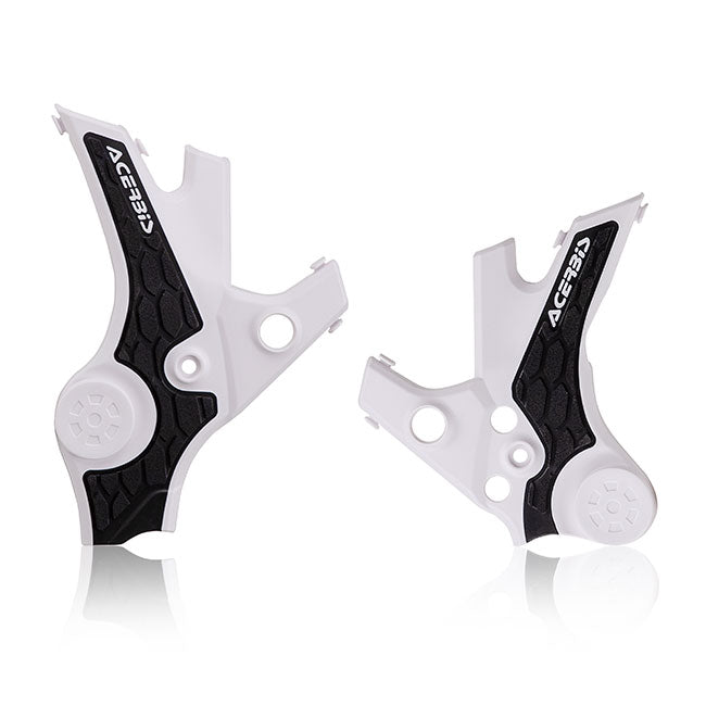 Acerbis X-Grip Frame Guards - Honda Africa Twin 16-25 - Black/White