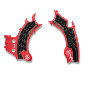 Acerbis X-Grip Frame Guards - Honda CRF 21-24 - Black/Red