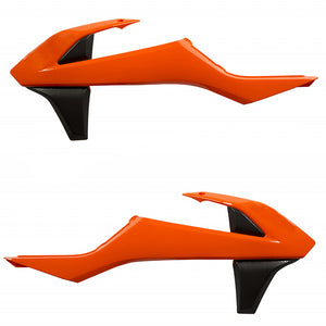 Acerbis Radiator Shrouds - KTM 16-19 - Orange