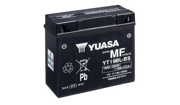 Yuasa YT19BL-BS Factory Sealed Battery – 170cca