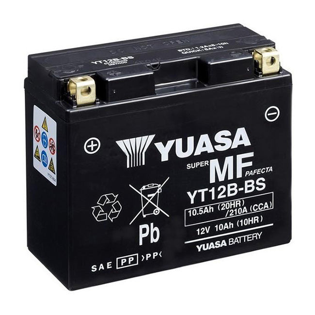 Yuasa YT12B-BS Factory Sealed Battery – 210cca