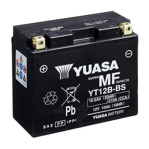Yuasa YT12B-BS Factory Sealed Battery – 210cca
