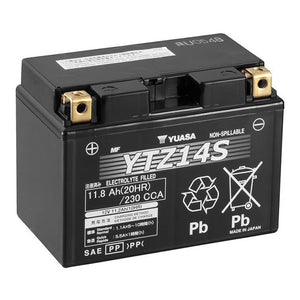 Yuasa YTZ14S Factory Sealed Battery – 230cca