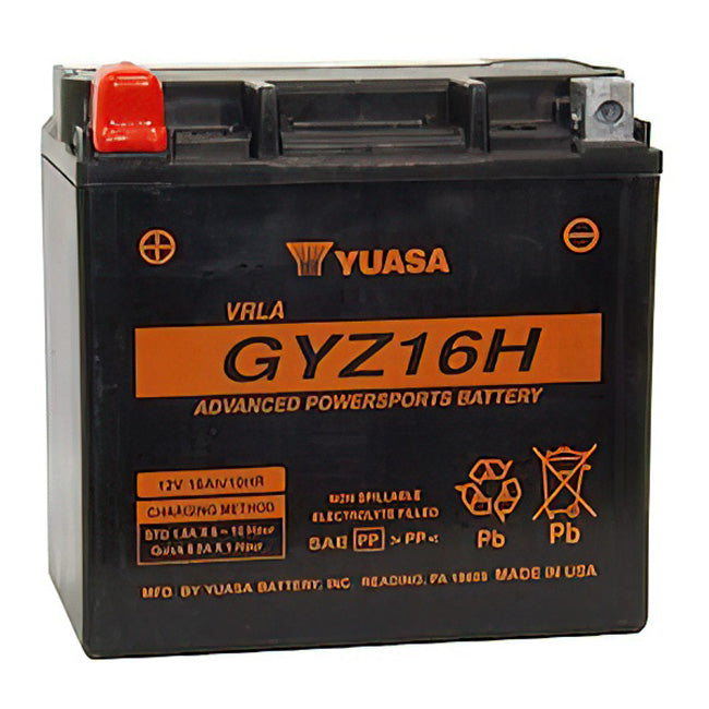 Yuasa GYZ16-H Factory Sealed Battery – 240cca