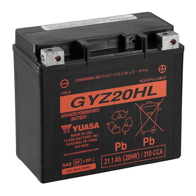 Yuasa GYZ20-HL Factory Sealed Battery – 320cca