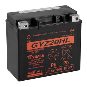 Yuasa GYZ20-HL Factory Sealed Battery – 320cca