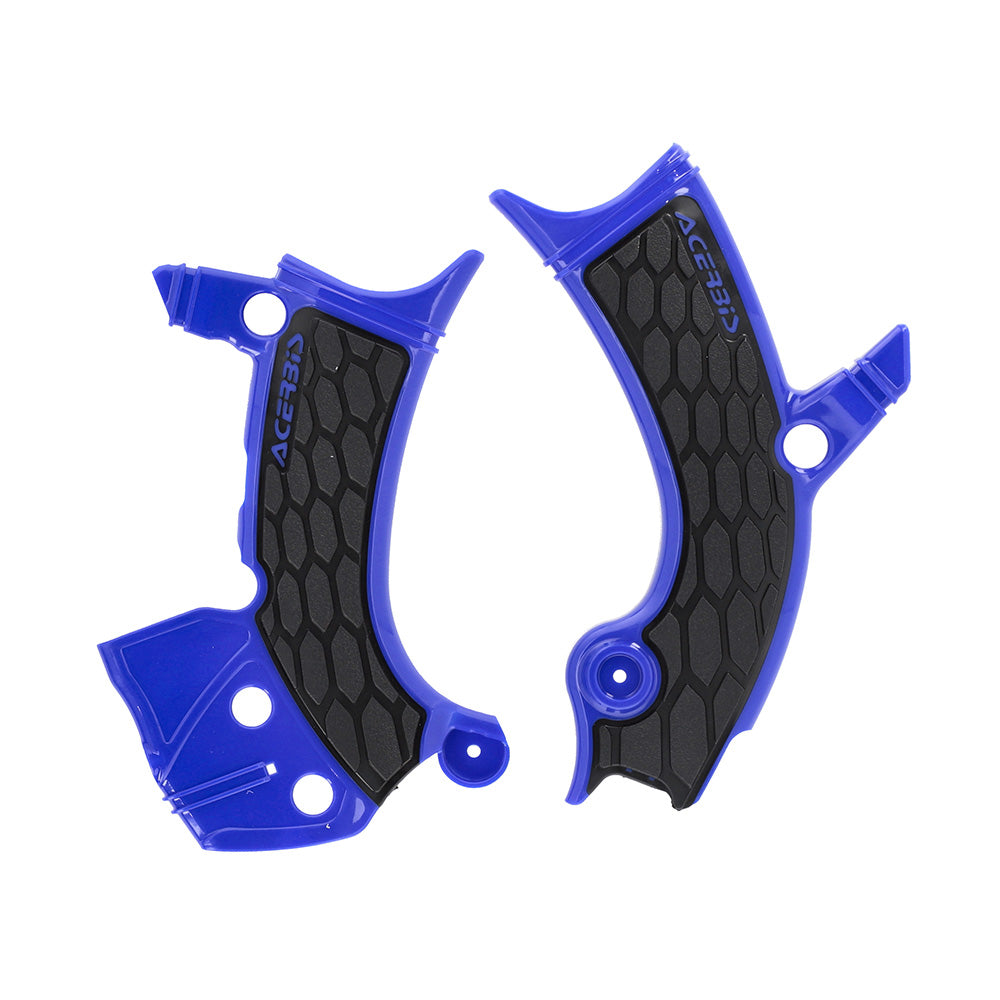 Acerbis X-Grip Frame Guards - WR250/450F 24-26 - Black/Blue