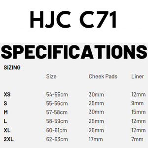 HJC C71 Helmet - Semi Flat Black