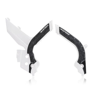 Acerbis X-Grip Frame Guards - GasGas Husqvarna KTM 50cc 17-23 - White/Black