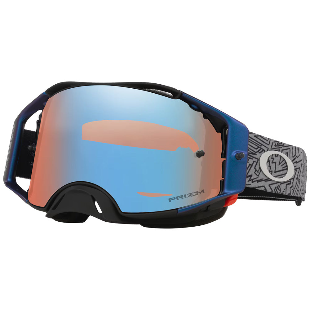 Oakley AirBrake Adult MX Goggles - Grey Strike - Prizm Sapphire Iridium Lens