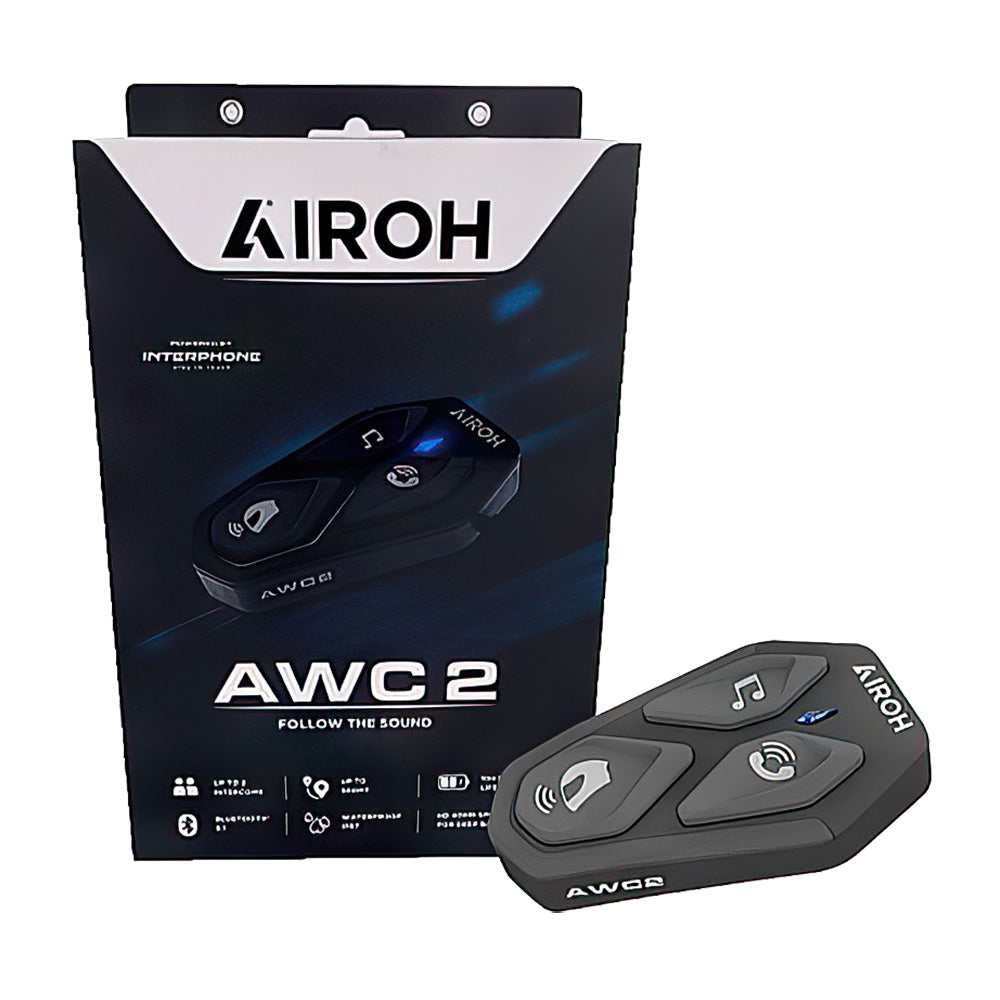 Airoh AWC2 Bluetooth Intercom – Single