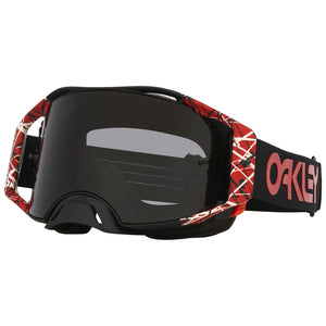 Oakley AirBrake Adult MX Goggles -  Red Eddie - Dark Grey Lens