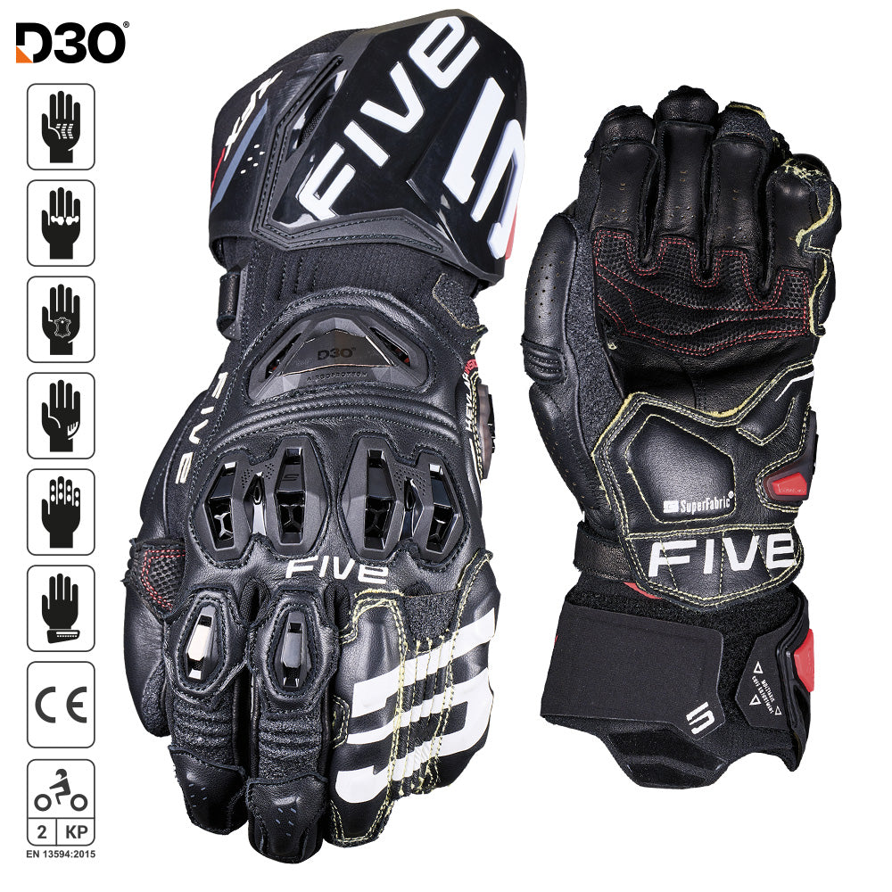 Five RFX Pro Race Gloves – Black