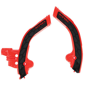 Acerbis X-Grip Frame Guards - Beta 125-480 24-26 - Black/Red