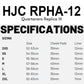 HJC RPHA-12 Helmet - Quartararo Replica III 2025