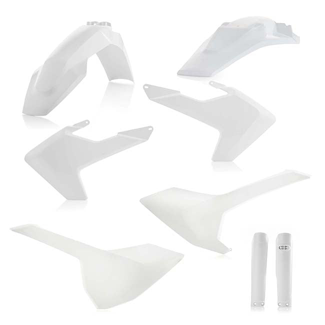 Acerbis Full Plastic Kit - Husqvarna FE/TE 17-19 - White
