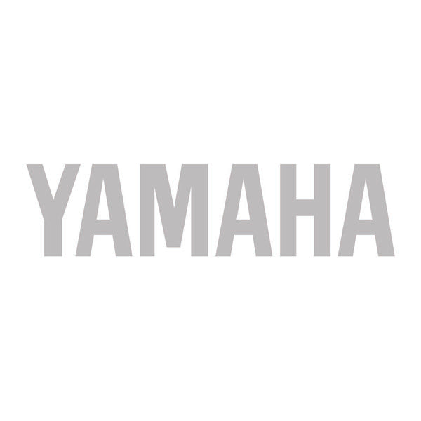 Yamaha Logo Tank 120mm Sticker - Silver