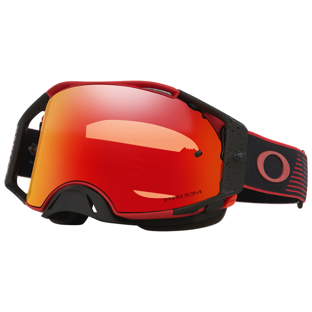 Oakley AirBrake Adult MX Goggles - Red Motion - Prizm Torch Iridium Lens