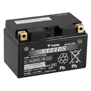 Yuasa YTZ10S Factory Sealed Battery – 190cca