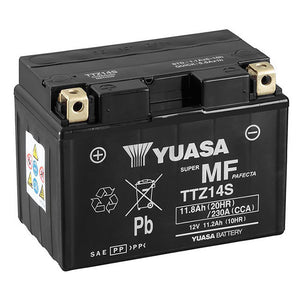 Yuasa TTZ14S Factory Sealed Battery – 230cca