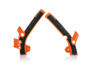 Acerbis X-Grip Frame Guards - KTM 85SX 13-17 - Orange/Black