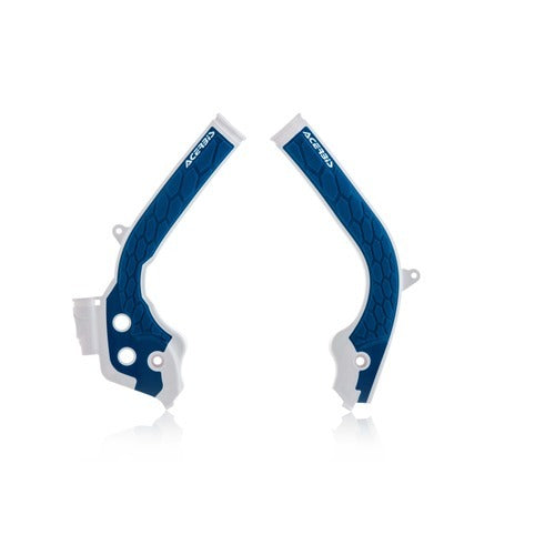 Acerbis X-Grip Frame Guards - Husqvarna 125-450 16-19 - Blue/Black