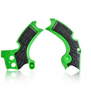 Acerbis X-Grip Frame Guards - Kawasaki KXF 24-26 - Green/Black