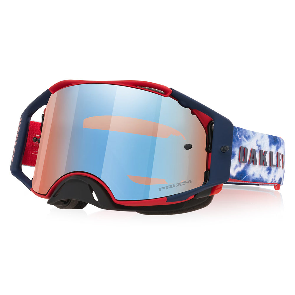 Oakley AirBrake Adult MX Goggles - Renaux Matte Navy - Prizm Sapphire Lens