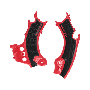 Acerbis X-Grip Frame Guards - Honda CRF 25-26 - Black/Red