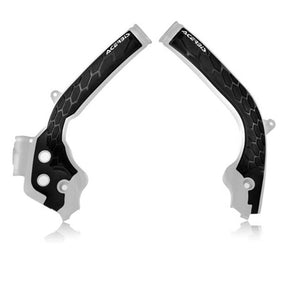 Acerbis X-Grip Frame Guards - Husqvarna 125-450 16-19 - Back/White