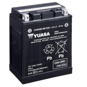 Yuasa YTX14AH-BS Factory Sealed Battery – 210cca